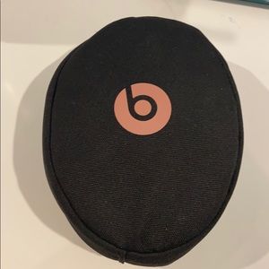Rose gold beats wireless headphones